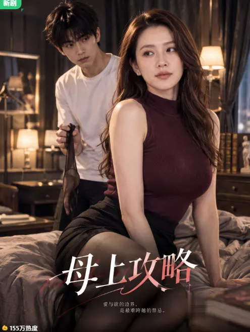 黄果短剧情感短剧海报，男女主角坐在床边
